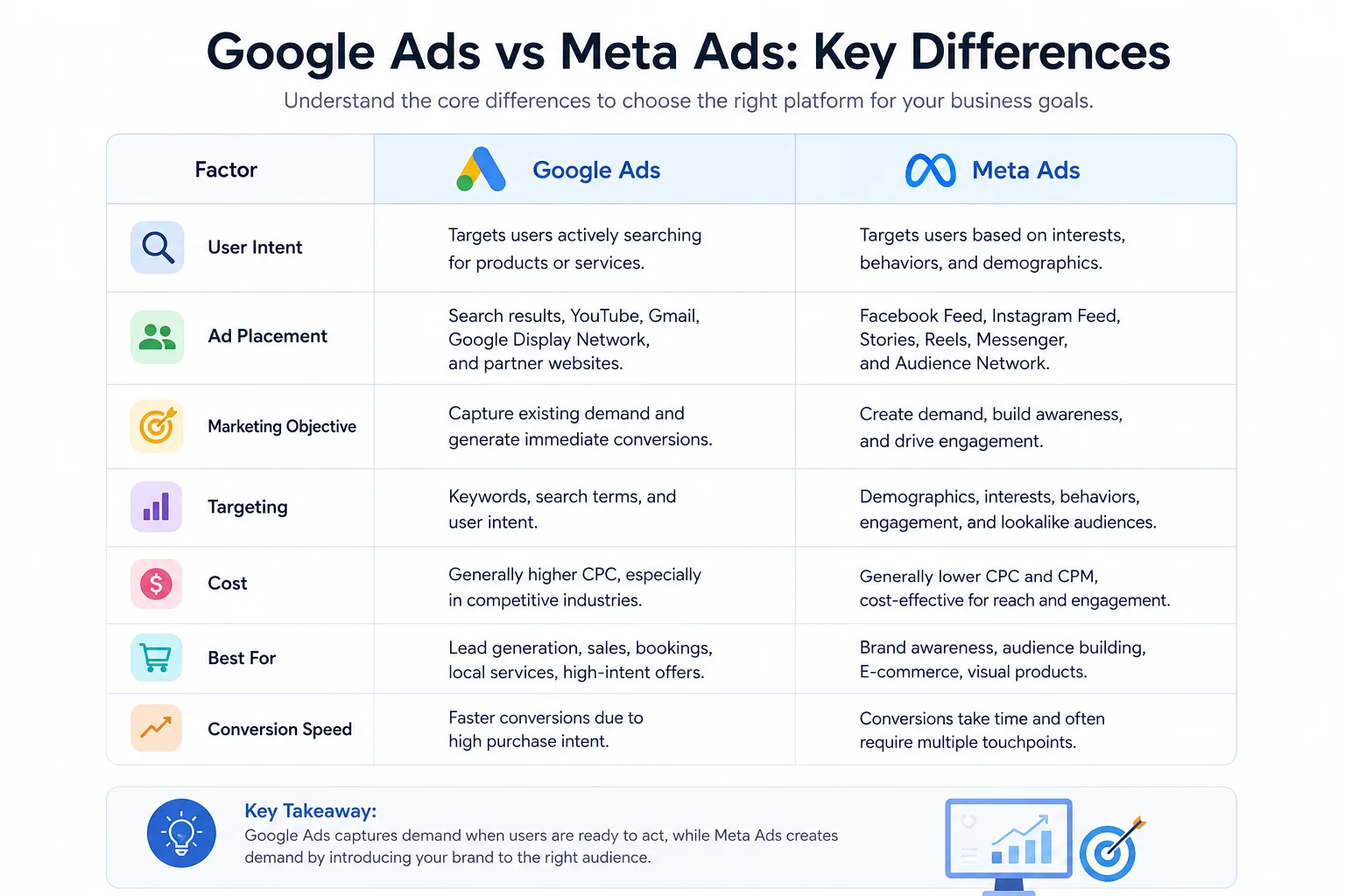 Google Ads vs Meta Ads